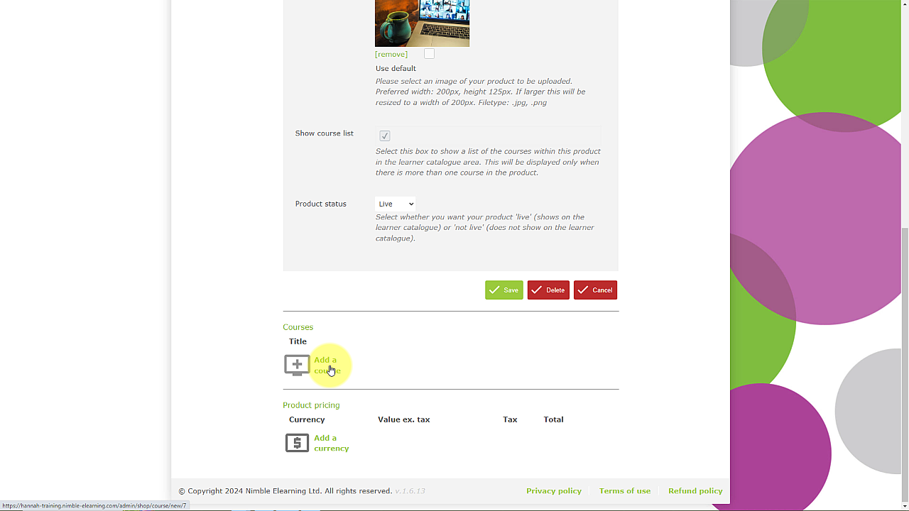 Catalogue add course to Product.png